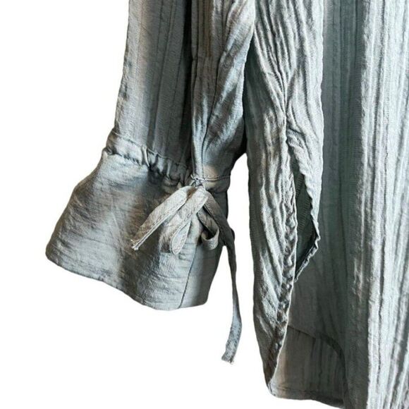 Zara Green Oversized Button Down Extra Small XS - Picture 5 of 7